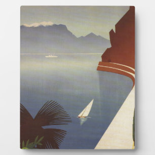 Vintager Gardasee Riva Torbole Italien Tourismus Fotoplatte