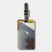 Vintager Gardasee Riva Torbole Italien Tourismus Gepäckanhänger (Vorderseite vertikal)