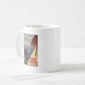 Vintager Gardasee Riva Torbole Italien Tourismus Kaffeetasse (Vorderseite Links)