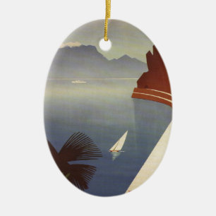 Vintager Gardasee Riva Torbole Italien Tourismus Keramikornament