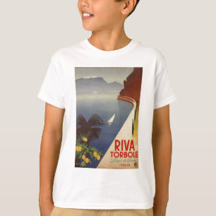Vintager Gardasee Riva Torbole Italien Tourismus T-Shirt