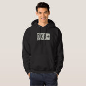 Vintager Garhoud Dubai Flughafencode Hoodie (Vorne ganz)