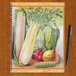 Vintager Garten Art Spirituosen Notebook Notizblock