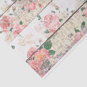 Vintager Garten auf der Holzwand Seidenpapier (Ausschnitt)