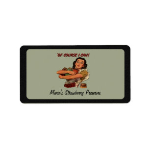 Vintager Garten-einmachender Aufkleber des Adressaufkleber