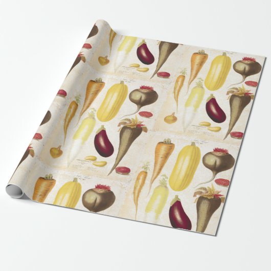 Vintager Garten Gemüse Küche Geschenkpapier (Ungerollt)