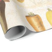 Vintager Garten Gemüse Küche Geschenkpapier (Rolleneckpunkt)