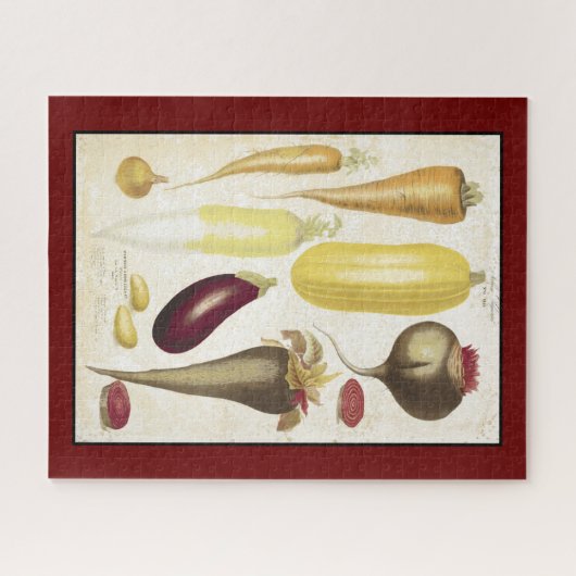 Vintager Garten Gemüse Küche Puzzle (Horizontal)