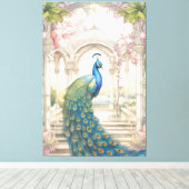 Vintager Garten im indischen Stil Leinwanddruck (Insitu (Holzboden))