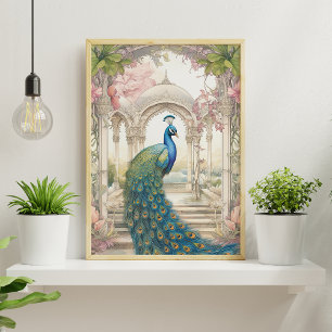 Vintager Garten im indischen Stil Poster