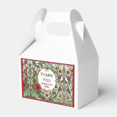 Vintager Garten Jugendstil Hochzeit Geschenkschachtel (Rückseite)