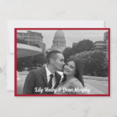 Vintager Garten Jugendstil Hochzeit Save The Date (Rückseite)