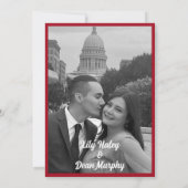 Vintager Garten Jugendstil Hochzeit Save The Date (Rückseite)