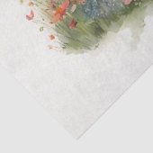 Vintager Garten mit weißer Hütte Seidenpapier (Ausschnitt)