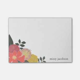 Vintager Garten-personalisierte Post-Itanmerkung Post-it Klebezettel