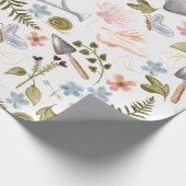 Vintager Garten| Wasserfarbe| Kernstück Geschenkpapier (Ecke)