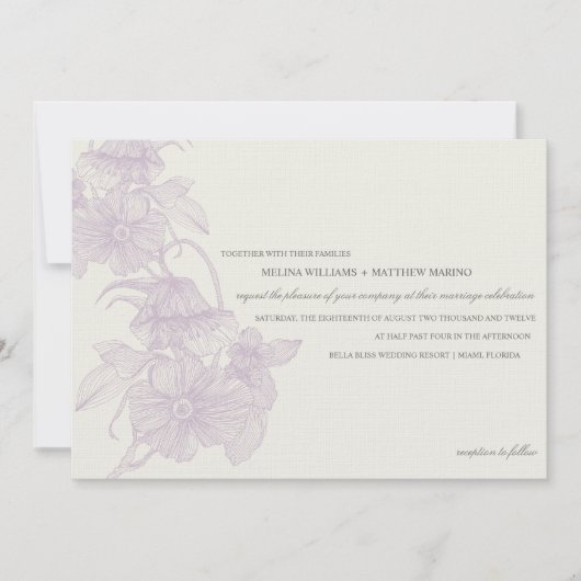 VINTAGER GARTEN| WEDERINVITATION EINLADUNG (Vorderseite)