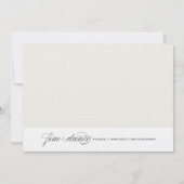 VINTAGER GARTEN| WEDERINVITATION EINLADUNG (Rückseite)