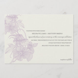 VINTAGER GARTEN  WEDERINVITATION EINLADUNG