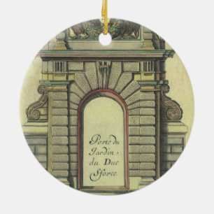 Vintager Gartenbogen, Renaissance-Architektur Keramik Ornament