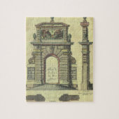 Vintager Gartenbogen, Renaissance-Architektur Puzzle (Vertikal)