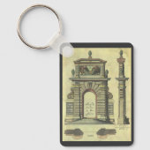 Vintager Gartenbogen, Renaissance-Architektur Schlüsselanhänger (Vorderseite)