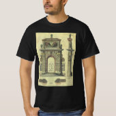 Vintager Gartenbogen, Renaissance-Architektur T-Shirt (Vorderseite)