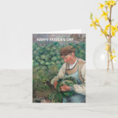 Vintager Gärtner Camille Pissarro Vatertag Karte (Gelbe Blume)