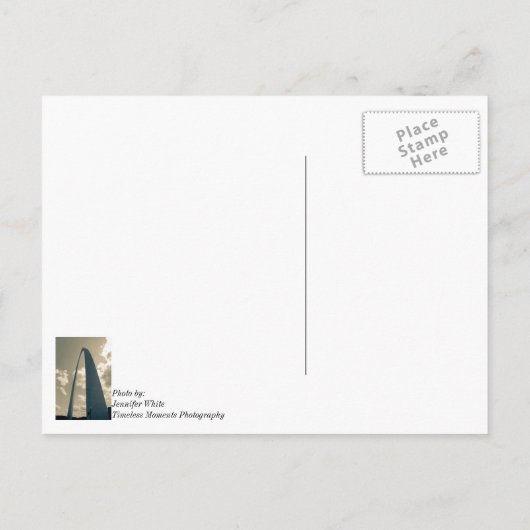 Vintager Gateway-Arch Postkarte (Rückseite)