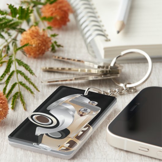 Vintager Gatsby-Stil Schlüsselanhänger (Vorderseite rechts)