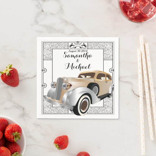 Vintager Gatsby-Stil Serviette (Beispiel)