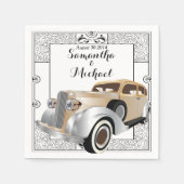 Vintager Gatsby-Stil Serviette (Vorderseite)