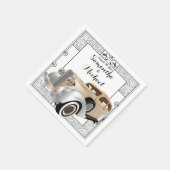 Vintager Gatsby-Stil Serviette (Ecke)