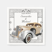 Vintager Gatsby-Stil Serviette (Vorderseite)