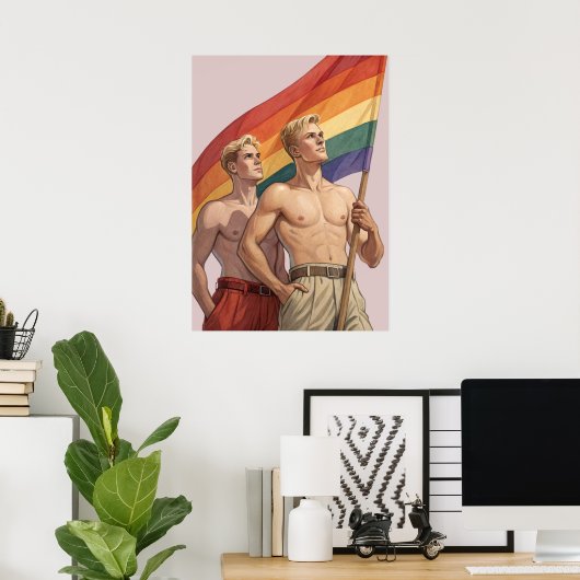 Vintager Gay Pride Poster (Heimbüro)