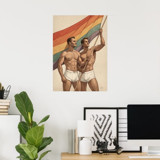 Vintager Gay Pride Poster (Heimbüro)