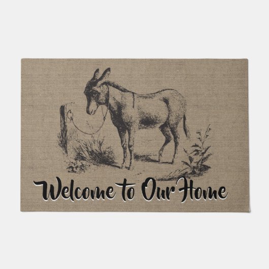 Vintager Geber - Land und Heimtiere Fußmatte (Vorderseite)