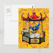 Vintager Geburtskäfig Postkarte (Vorne/Hinten)