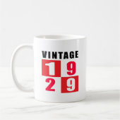 Vintager Geburtstag 1929 Kaffeetasse (Links)