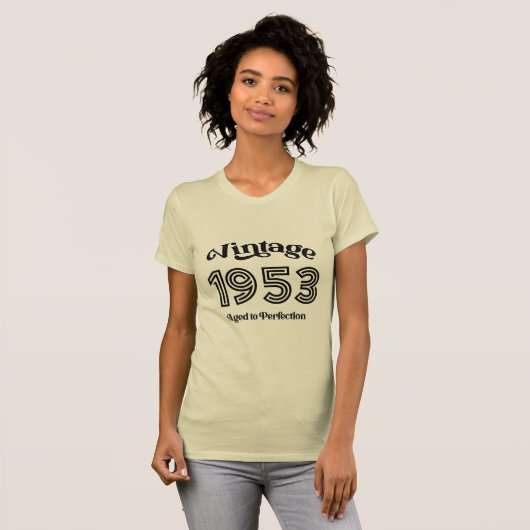 Vintager Geburtstag 1953, vollendet T-Shirt (Vorne ganz)
