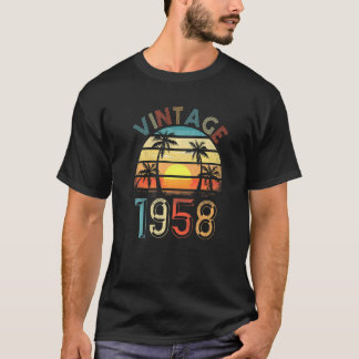 Vintager Geburtstag 1958 für Männer Frauen 64 Jahr T-Shirt
