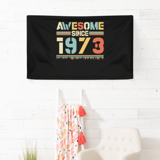 Vintager Geburtstag 1973 Banner (Insitu)