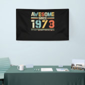 Vintager Geburtstag 1973 Banner (Messeveranstaltung)
