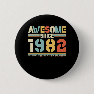 Vintager Geburtstag 1982 Button