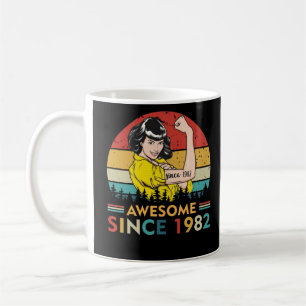Vintager Geburtstag 1982 Kaffeetasse