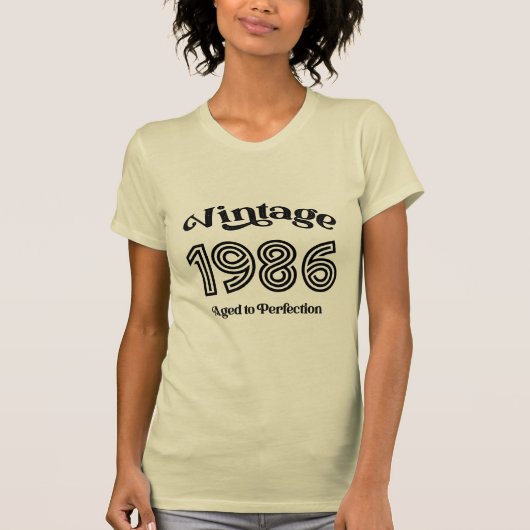 Vintager Geburtstag 1986, vollendet T-Shirt (Vorderseite)