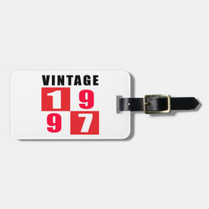Vintager Geburtstag 1997 Gepäckanhänger