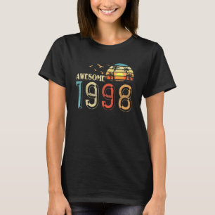 Vintager Geburtstag 1998 für Männer Frauen 24 Jahr T-Shirt