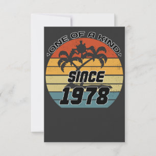 Vintager Geburtstag 78 Dankeskarte