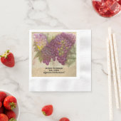 Vintager Geburtstag eines benutzerdefinierten Aqua Serviette (Beispiel)